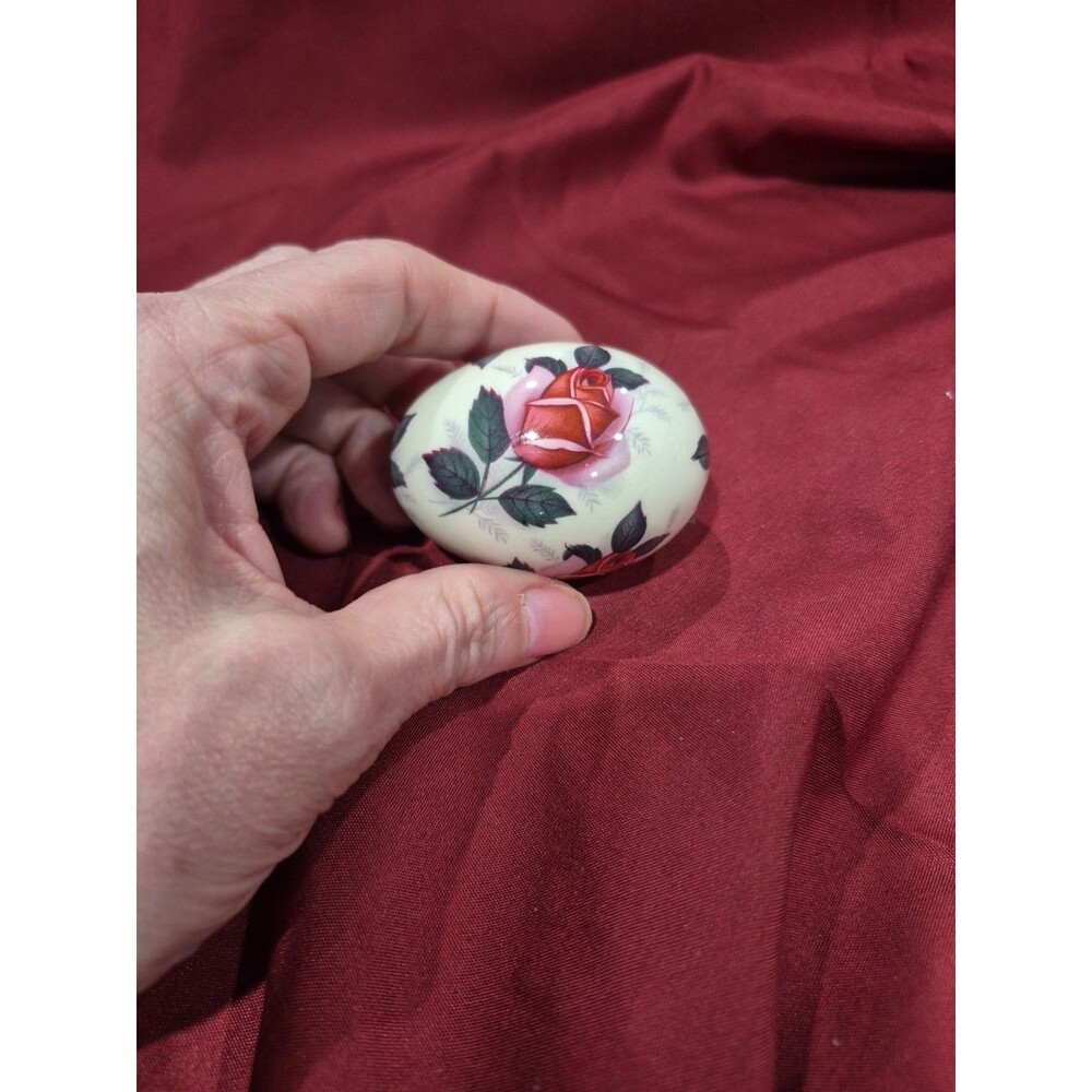 The Egg Lady Vintage Porcelain Easter Egg Painted With Florals Super Cute HTF